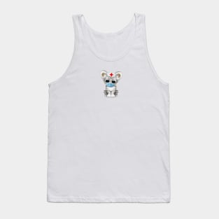 Cute White Tiger Cub Nurse Tank Top